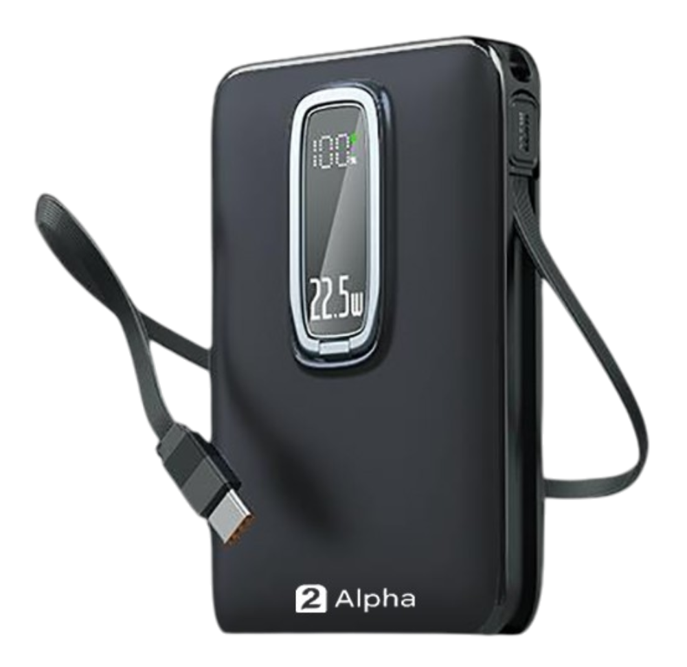 2 Alpha built-in USB-C cable